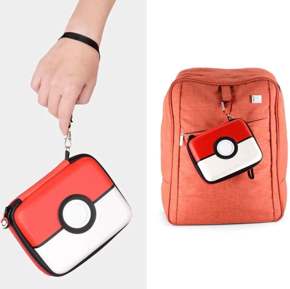 Bolso Estuche Protector Para Cartas Pokemon Rojo