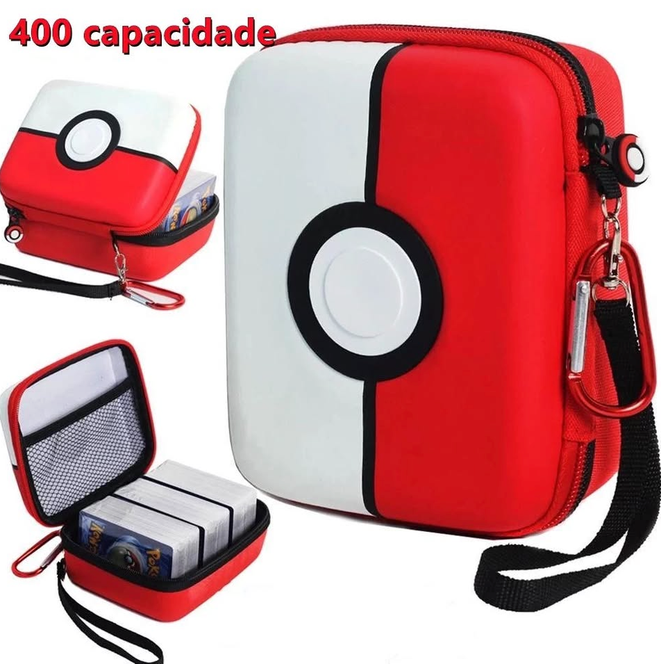 Bolso Estuche Protector Para Cartas Pokemon Rojo