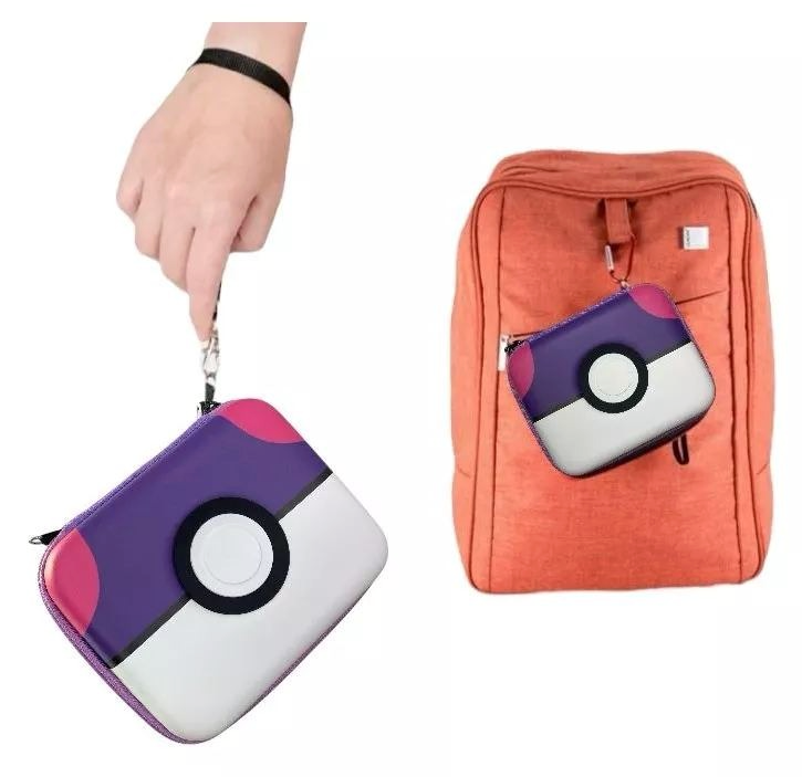 Bolso Estuche Protector Para Cartas Pokemon Morado