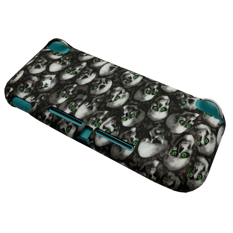 Carcasa Protectora Silicona Nintendo Switch Lite Calavera Gris – imagen 2