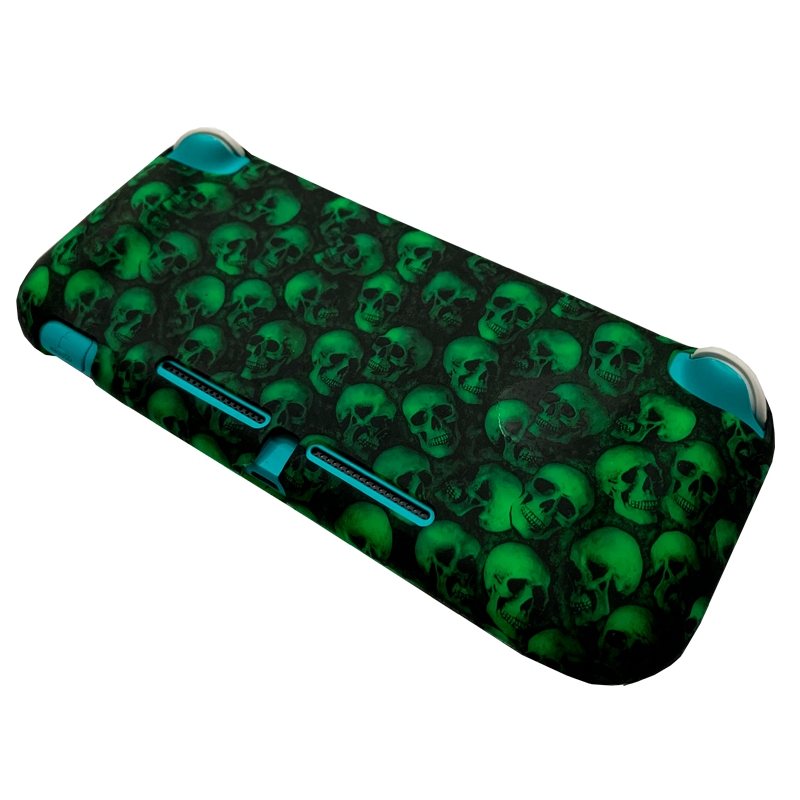 Carcasa Protectora Silicona Nintendo Switch Lite Calavera Verde – imagen 2