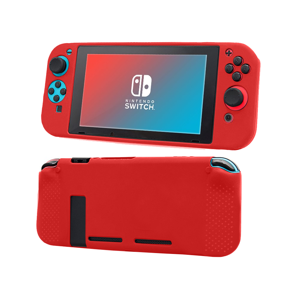 Carcasa Protectora Silicona Nintendo Switch Rojo