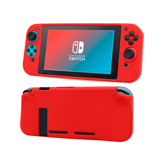 Carcasa Protectora Silicona Nintendo Switch Rojo