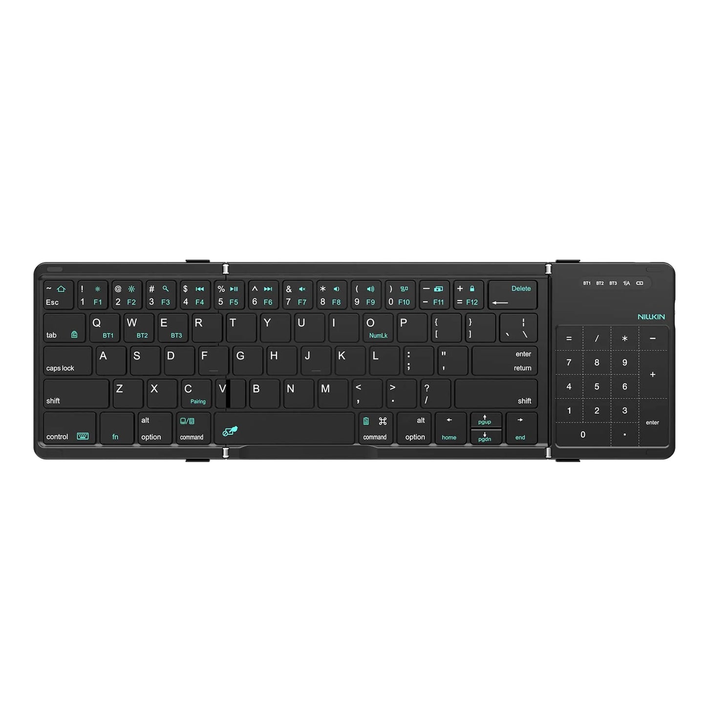 Teclado Mini Inalámbrico Bluetooth Plegable Nillkin Cube Español Negro