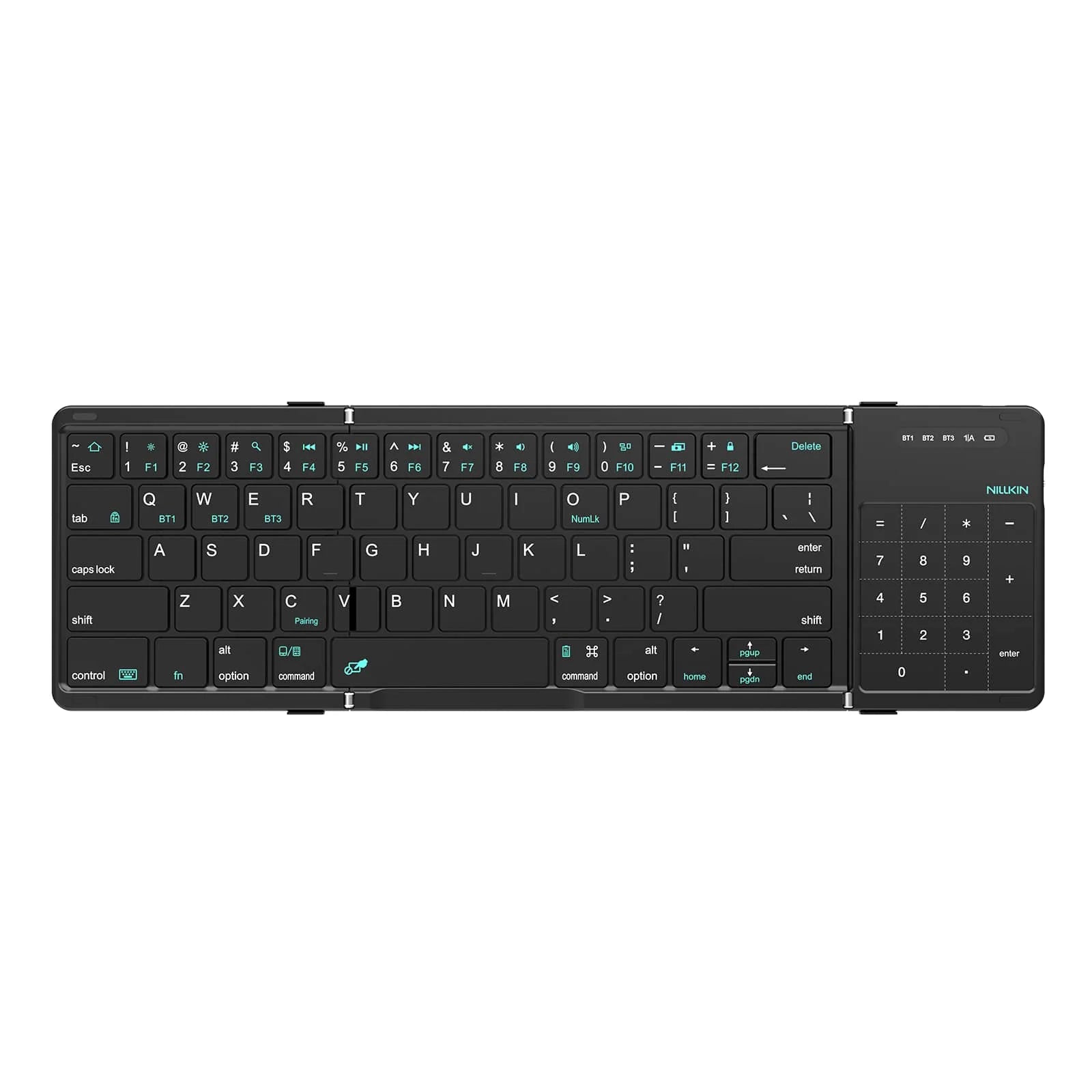 Teclado Mini Inalámbrico Bluetooth Plegable Nillkin Cube Español Negro