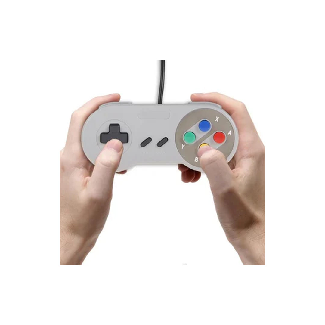 Control Joystick Dblue Snes Usb Arcade Classic Games Pc Gris – imagen 2