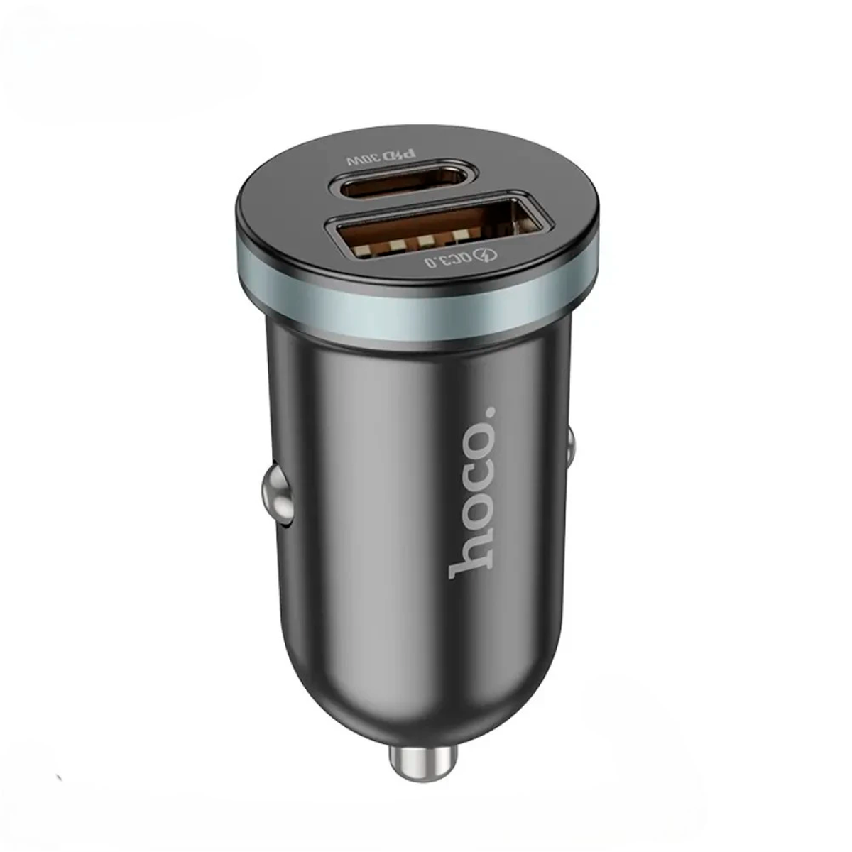 Cargador de Auto Hoco Dz19 30w Puerto Tipo C Negro