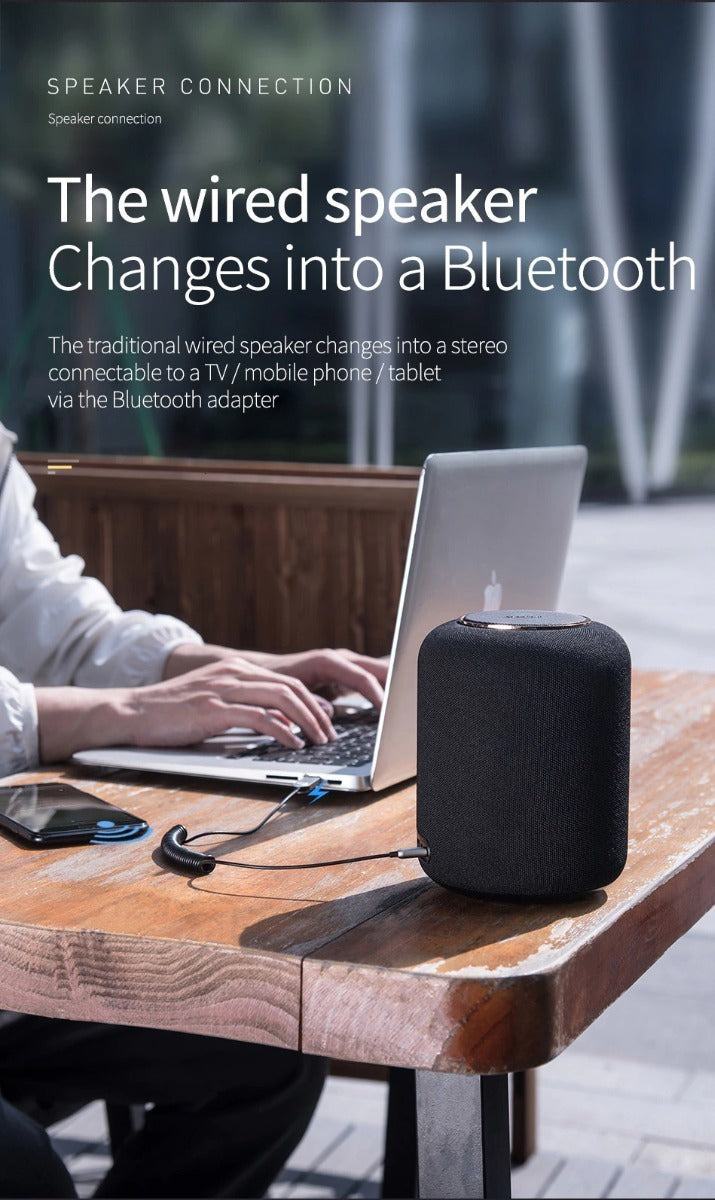 Receptor Bluetooth Auto Baseus Usb A Auxiliar 3.5mm Gris – imagen 2