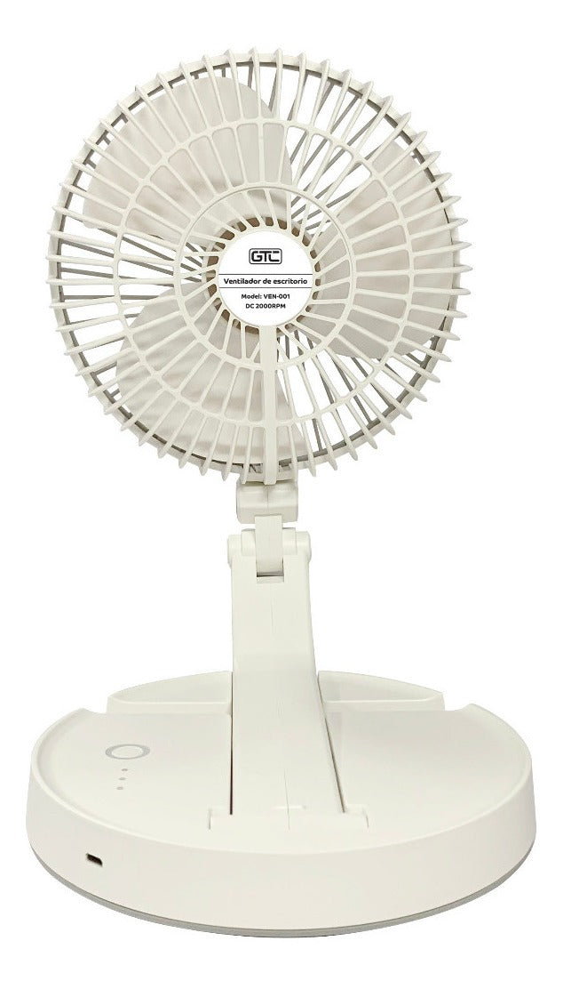 Ventilador De Escritorio Plegable Con Luz Gtc Ven-001 Blanco – imagen 8