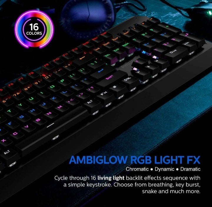 Teclado Gamer Mecanico Philips Rgb G413 SPK8413 Negro – imagen 4