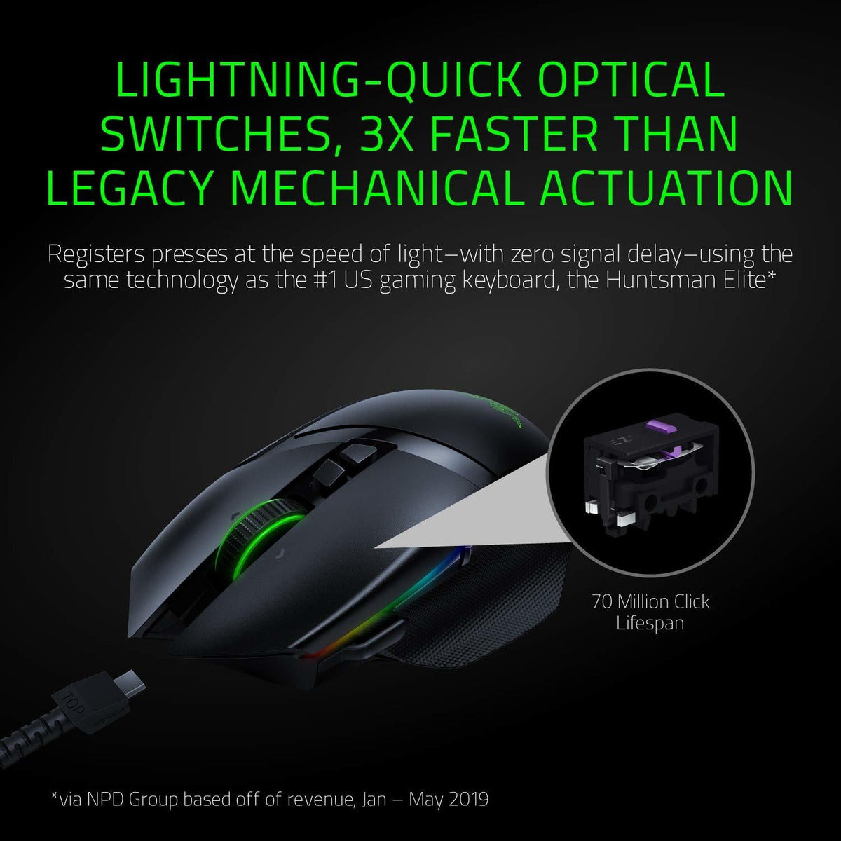 Mouse Gamer Razer Basilisk Ultimate Wireless Negro – imagen 3