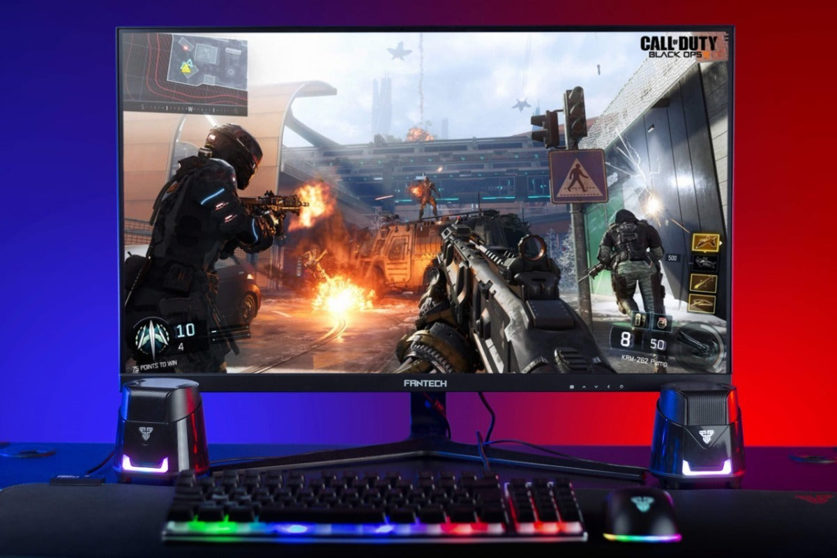 Parlantes Gamer Fantech Hellscream Gs205 Rgb Negro – imagen 2