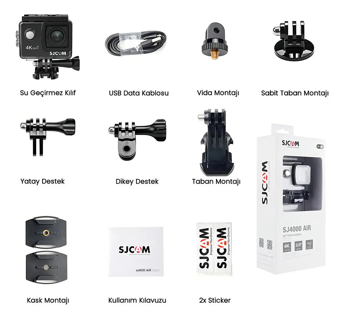 Camara Deportiva Sj4000 Air 4k Negro – imagen 2