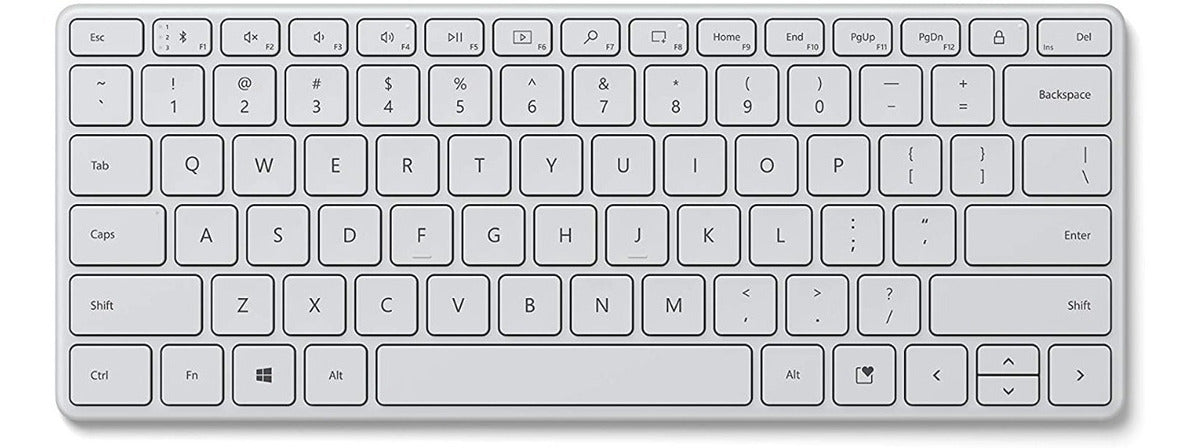 Teclado Inalámbrico Bluetooth Microsoft Compact Blanco – imagen 2
