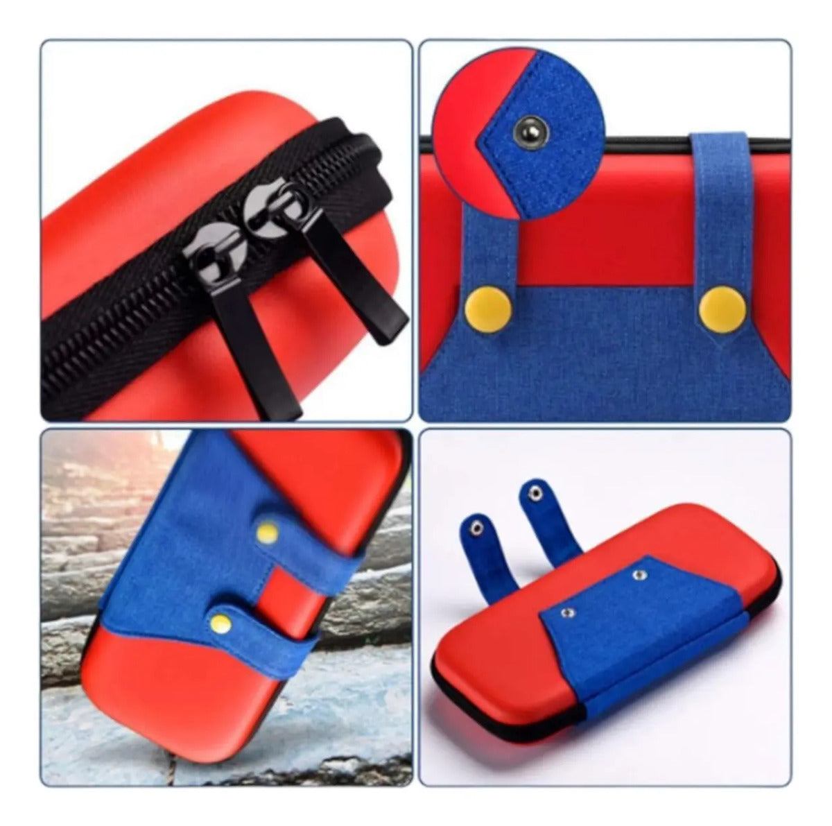 Bolso Estuche Protector Para Nintendo Switch Lite Mario Bross Rojo – imagen 4
