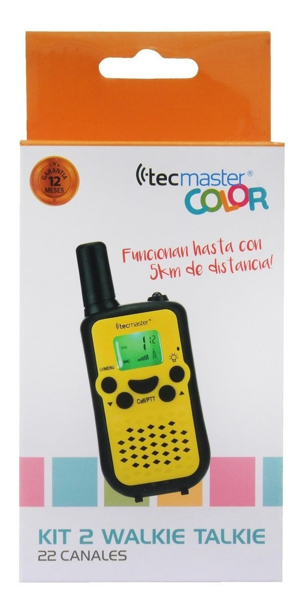 Kit 2 Walkie Talkie Tecmaster Azules – imagen 2