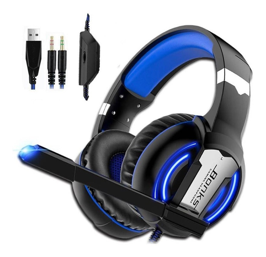 Audifono Gamer Bonks G1 Pc Ps4 Switch Xbox Rojo – imagen 2