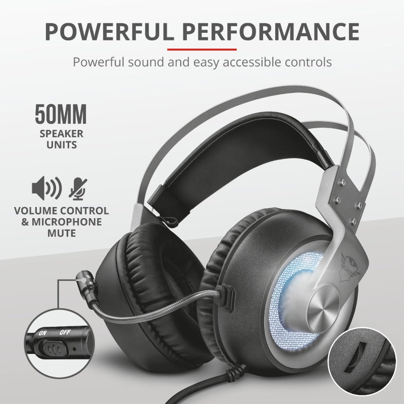 Audífono Gamer Trust Gxt 435 Sonido 7.1 Usb Pc Negro – imagen 3