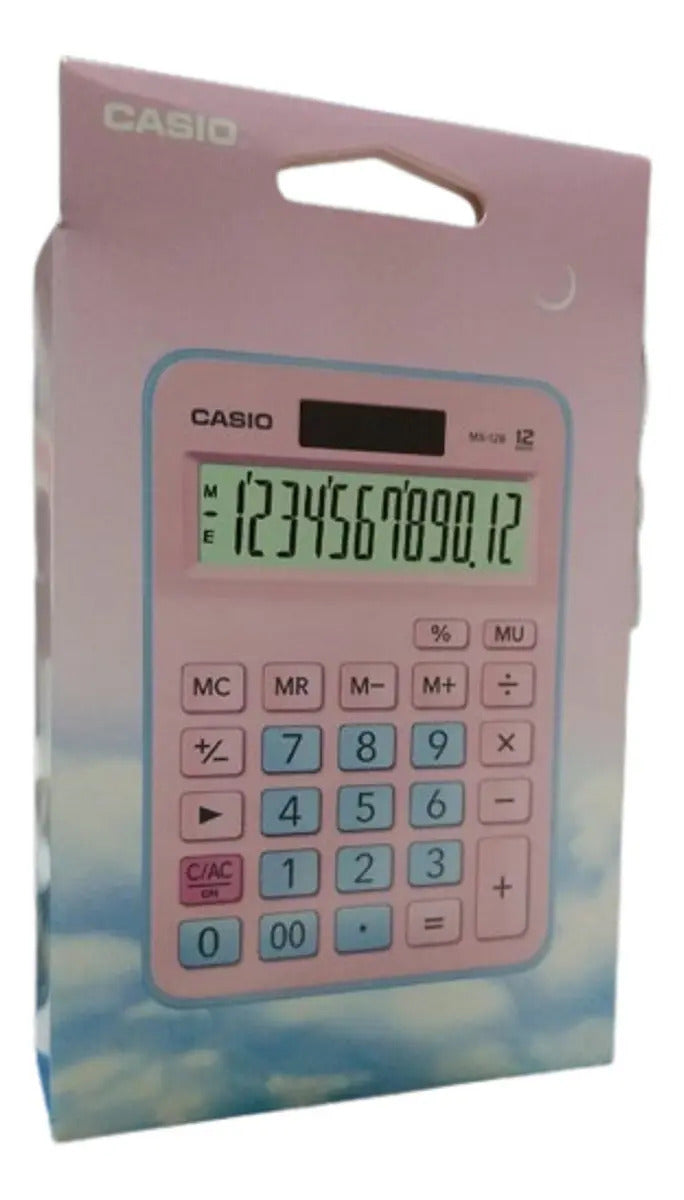 Calculadora Escritorio Casio Mx-12b 12 Digitos Color Rosa – imagen 3