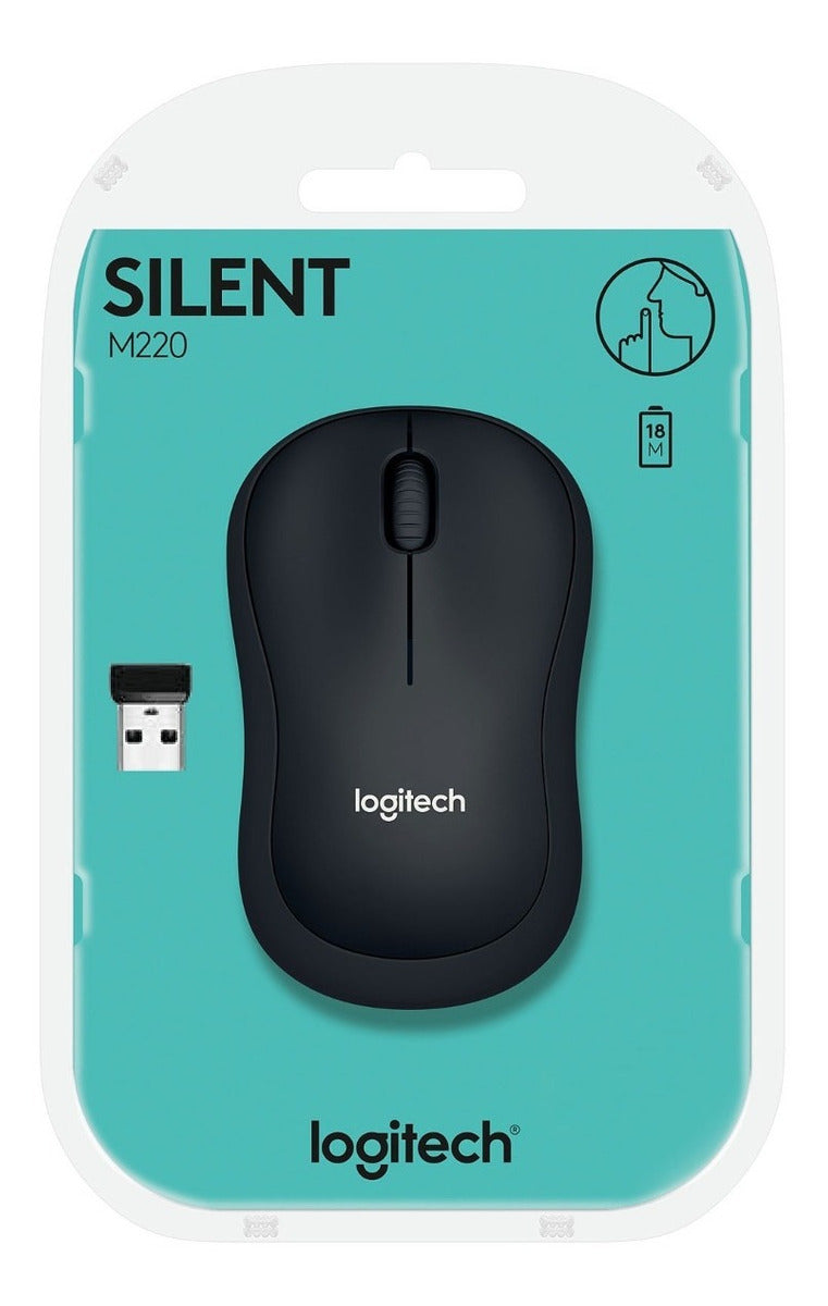 Mouse Inalámbrico Logitech M220 Silencioso Negro – imagen 3