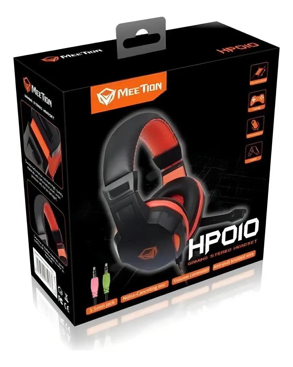 Audifonos Gamer Meetion MT-HP010 Negro Naranjo – imagen 4