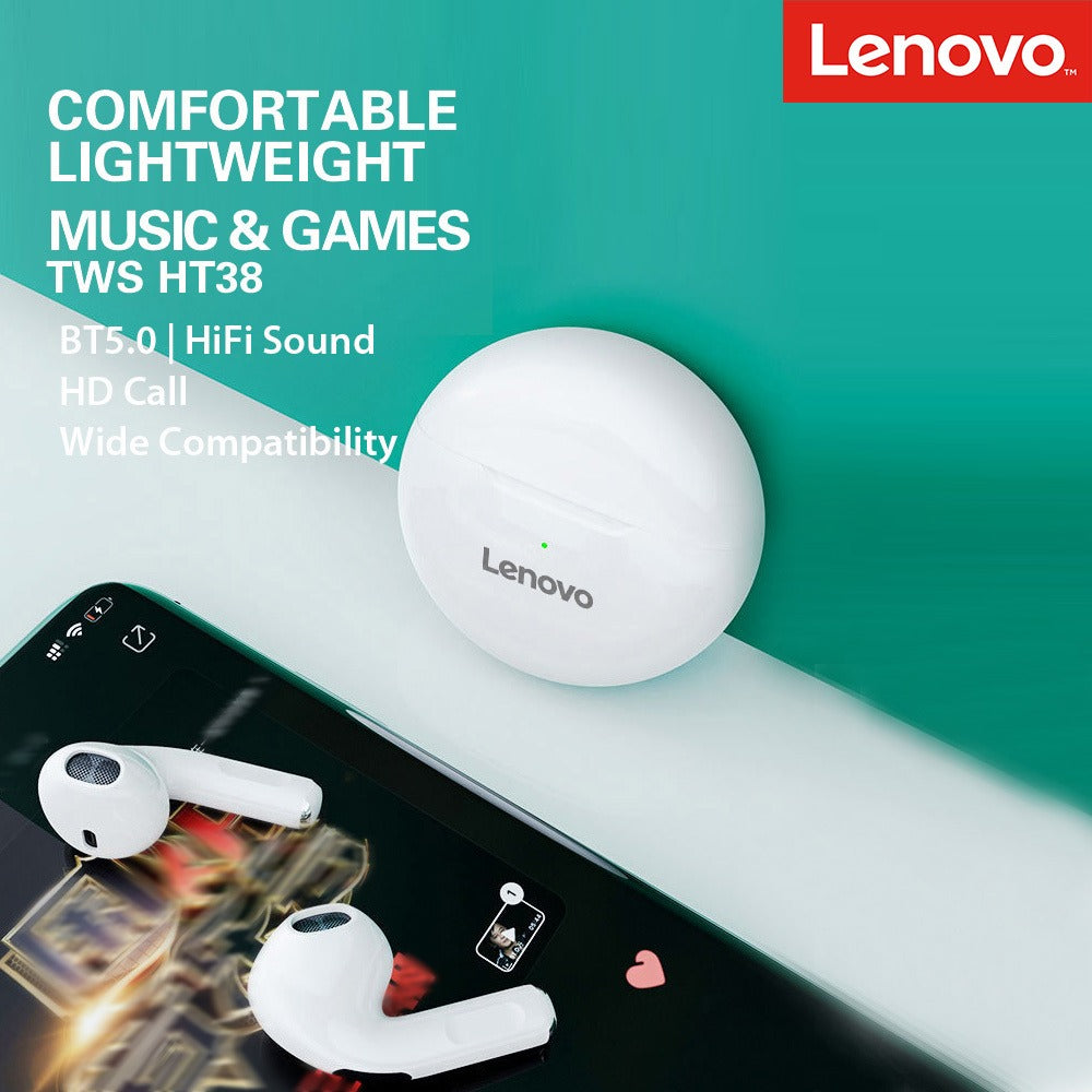 Audifonos Bluetooth Lenovo Deportivo Ht38 In Ear Negro – imagen 4