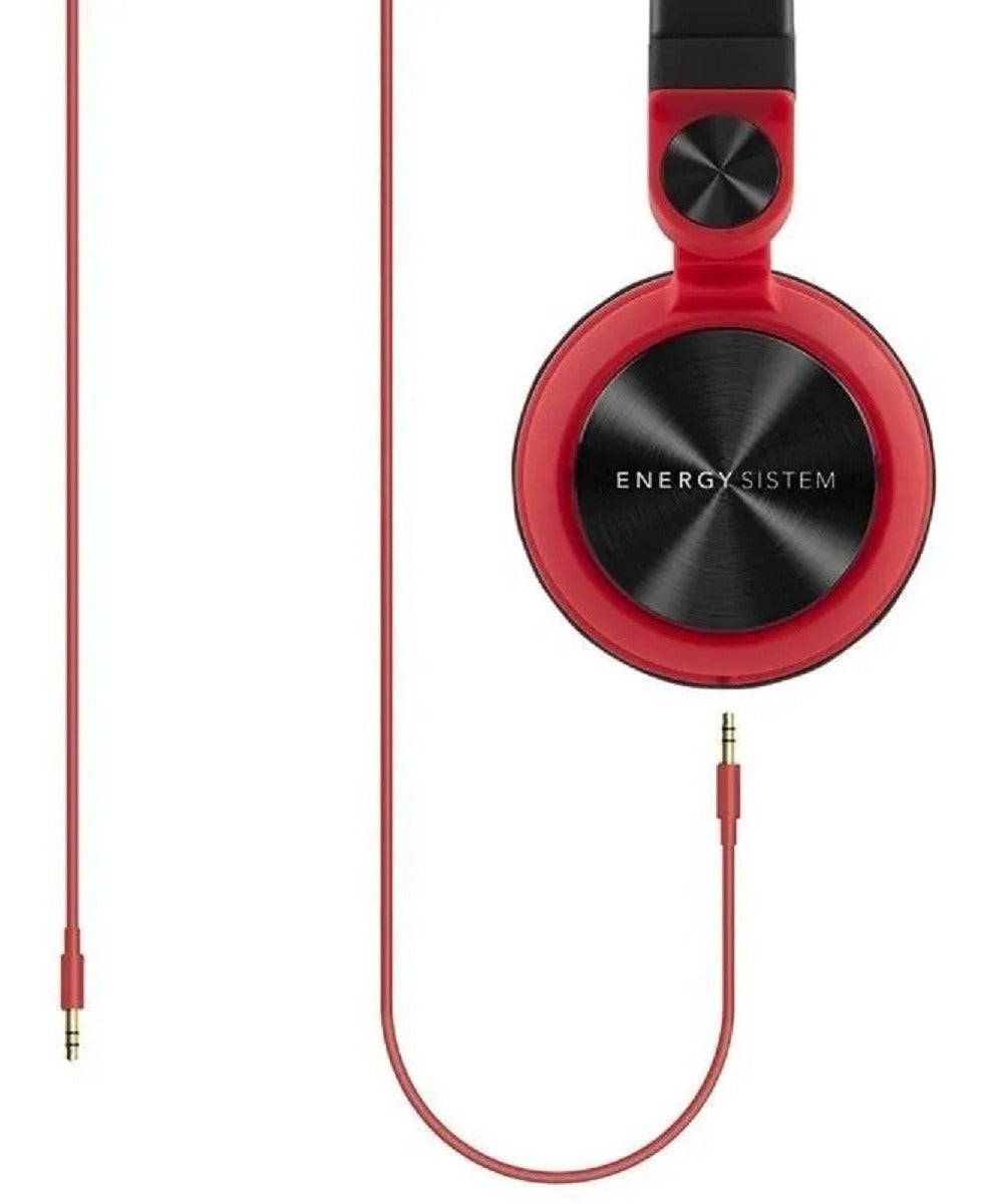 Audifonos Energy Sistem Dj2 Rojos Sin Micrófono Con Cable – imagen 2