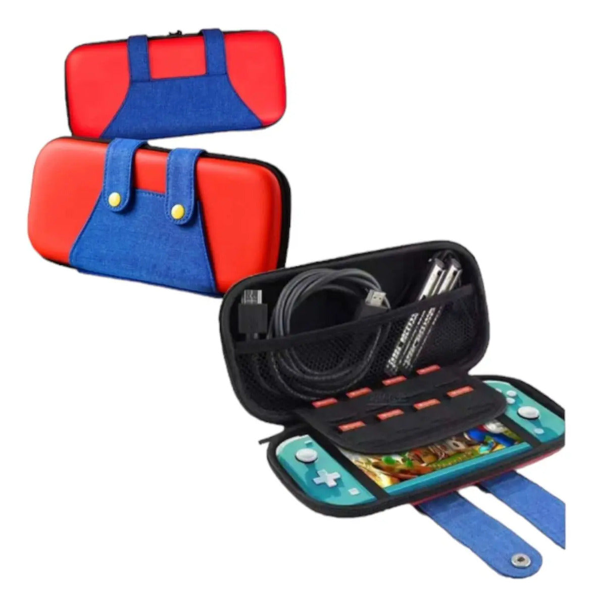 Bolso Estuche Protector Para Nintendo Switch Lite Mario Bross Rojo – imagen 3