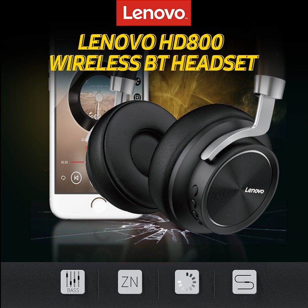 Audifonos Bluetooth Lenovo HD800 Negro – imagen 3