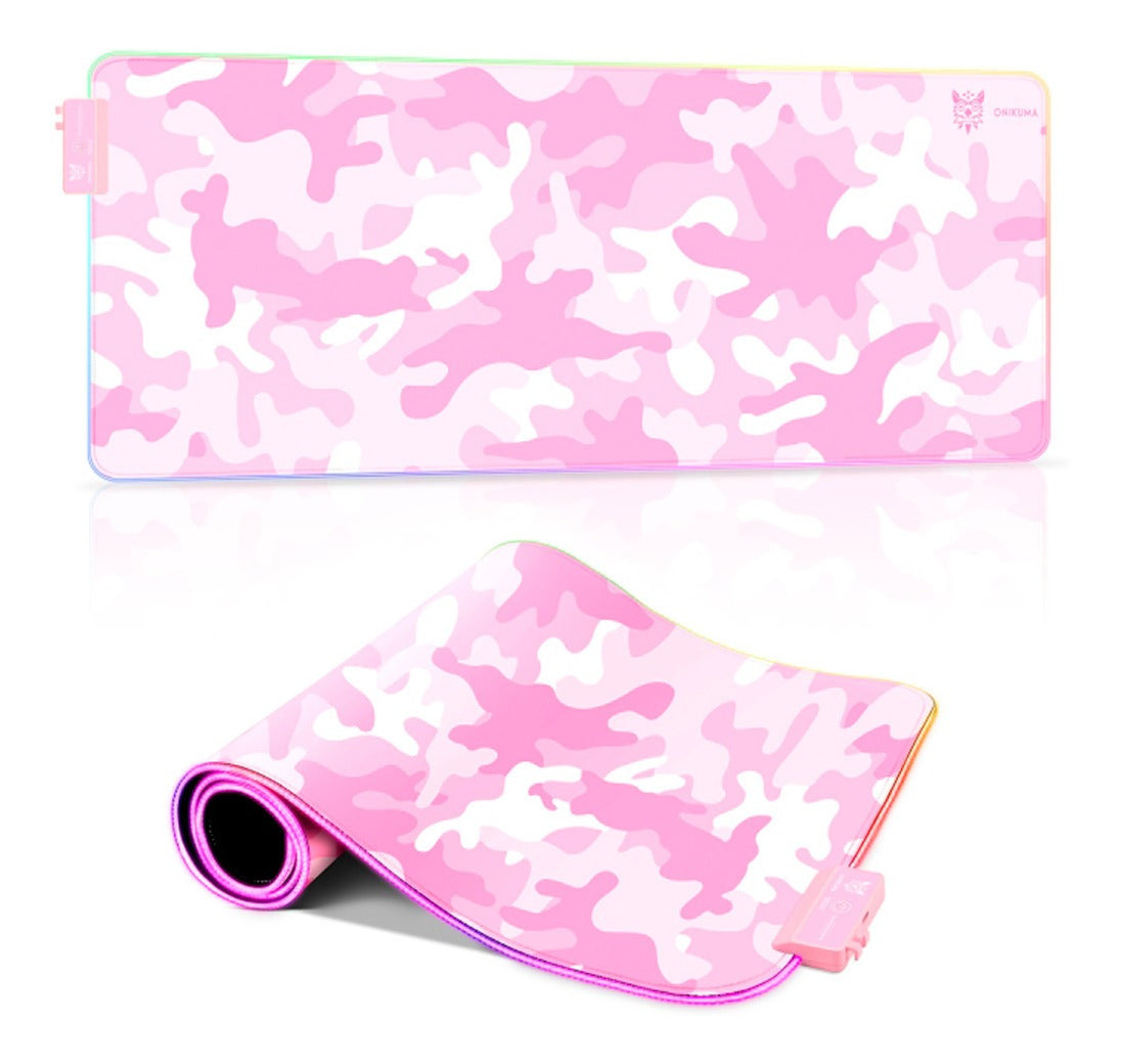 Mousepad Gamer Onikuma G5 Extra Largo 80x30cm Rgb Rosado – imagen 6