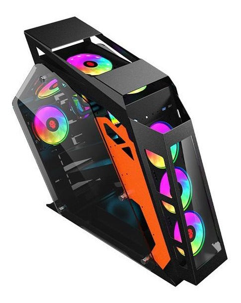Gabinete Gamer Power Train Daka Plus Negro – imagen 4