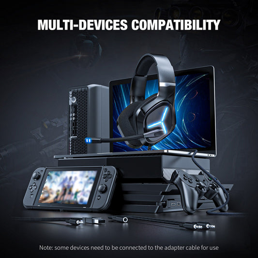 Audífonos Gamer Onikuma X9 Rgb Pc Ps4 Ps5 Xbox Switch Negro – imagen 2