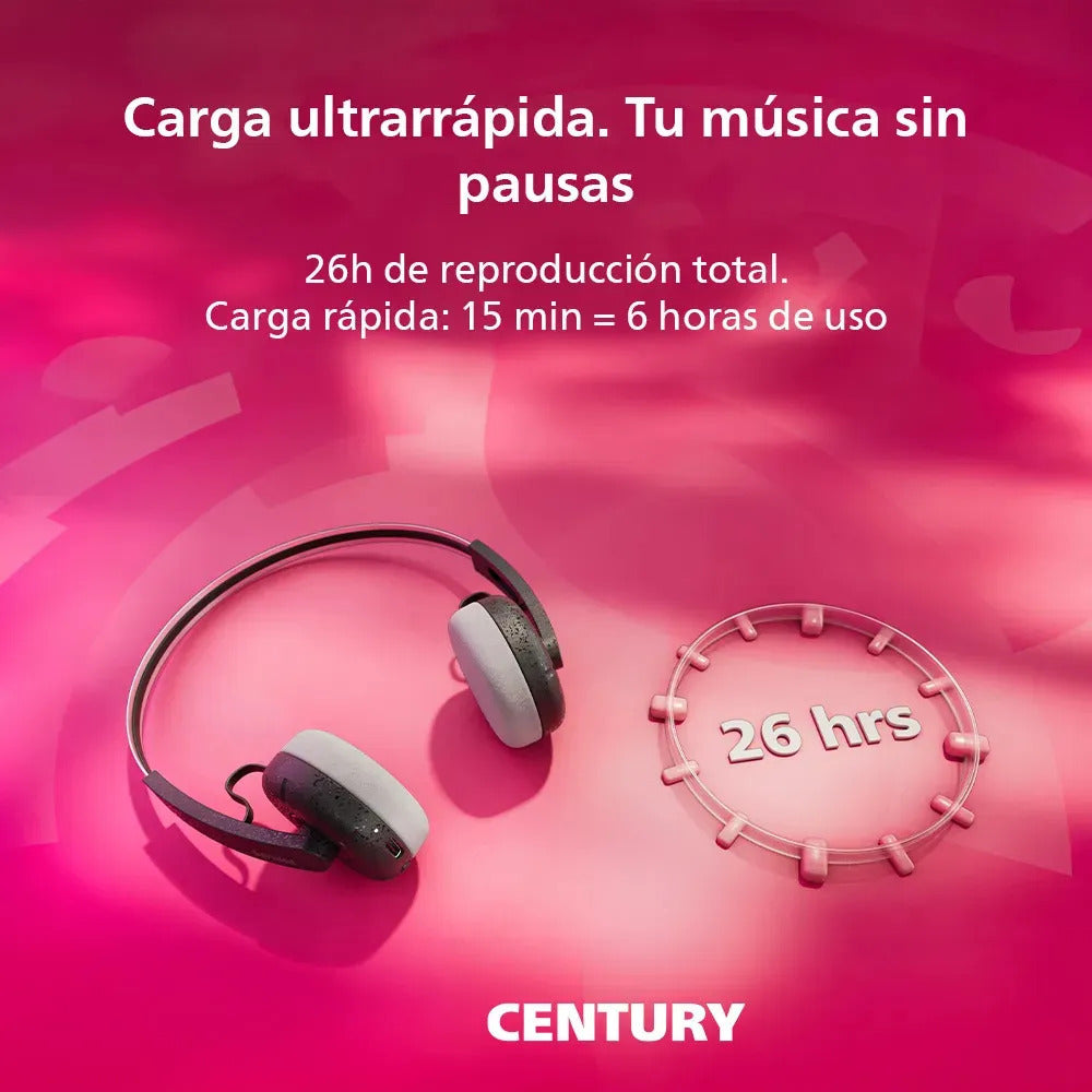 Audífonos On-Ear Bluetooth 5.4 Philips TAH2000 Ringo 26 Horas Negro - vista 2