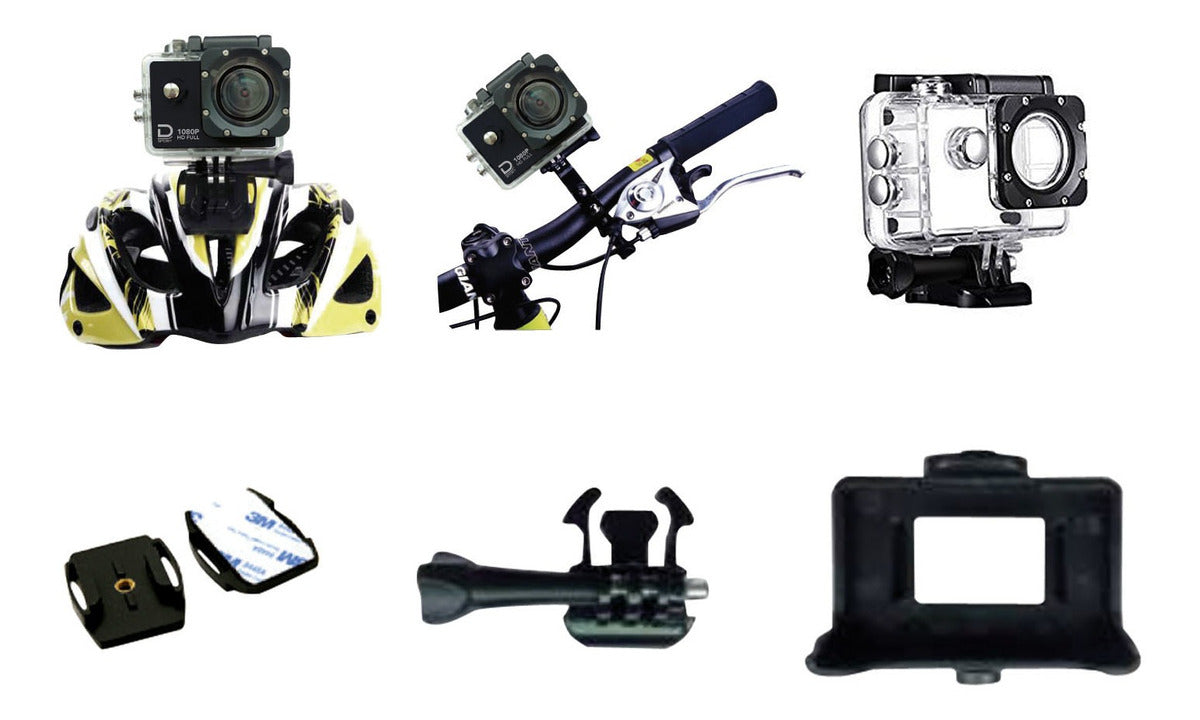 Camara Deportiva Video 4K Wifi Pantalla Datacom Negro – imagen 3