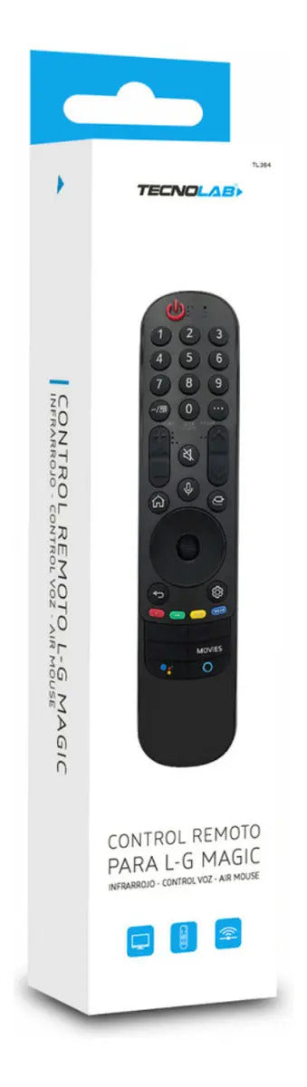 Control Remoto Tecnolab Para LG Smart TV Magic Mr21ga Negro – imagen 2