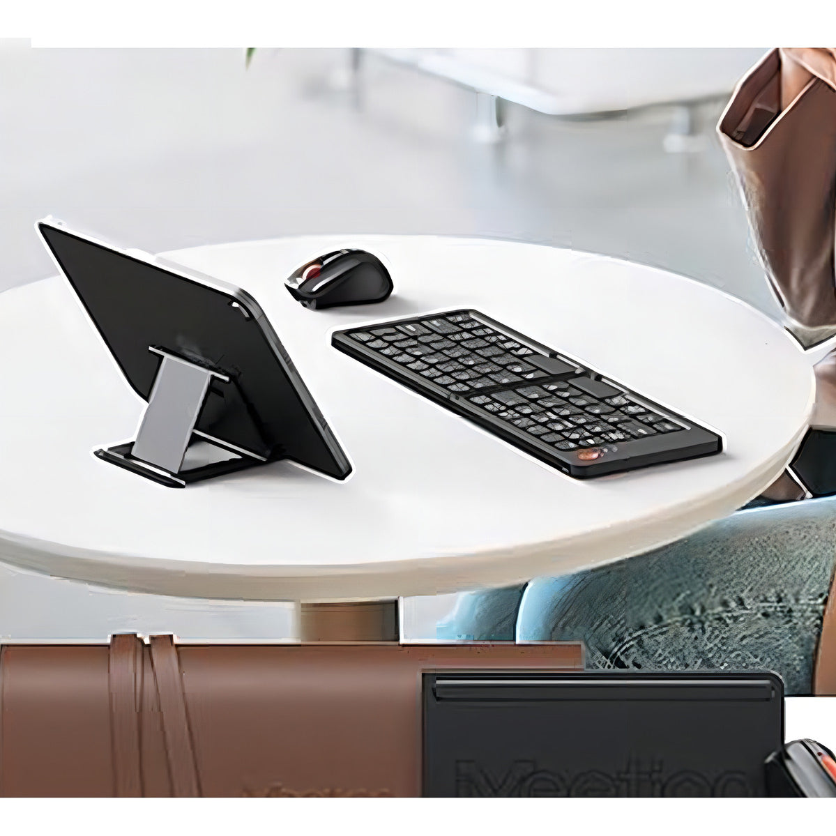 Teclado Mini Plegable Con Bateria Recargable Meetion Btk001 Negro – imagen 4