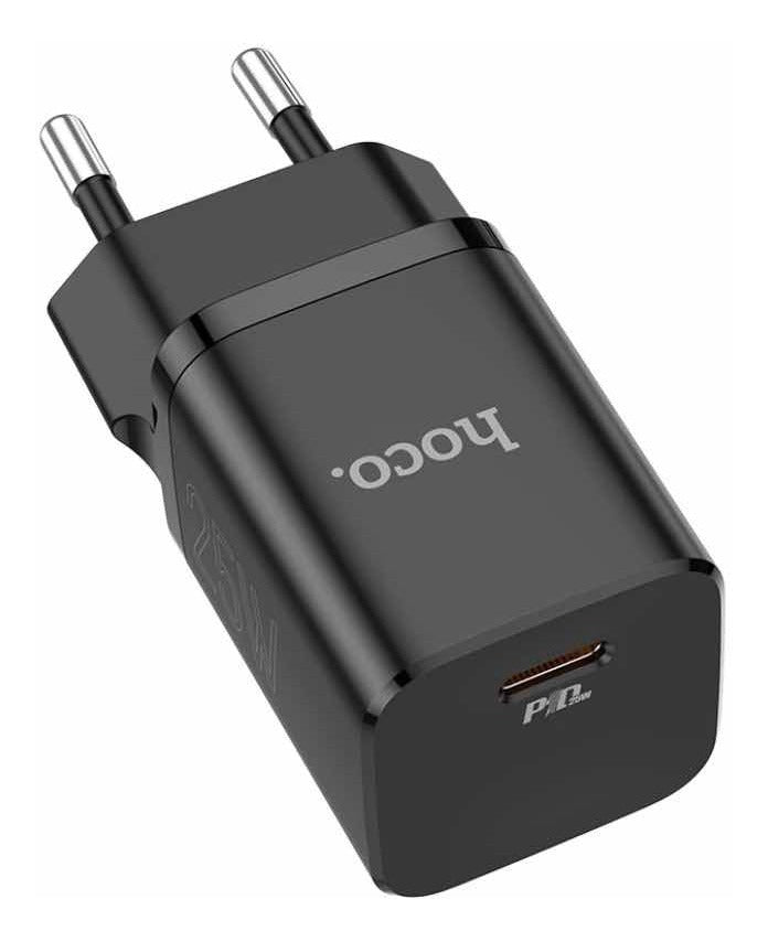 Cargador + Cable Tipo C Hoco N19 25w Negro – imagen 4