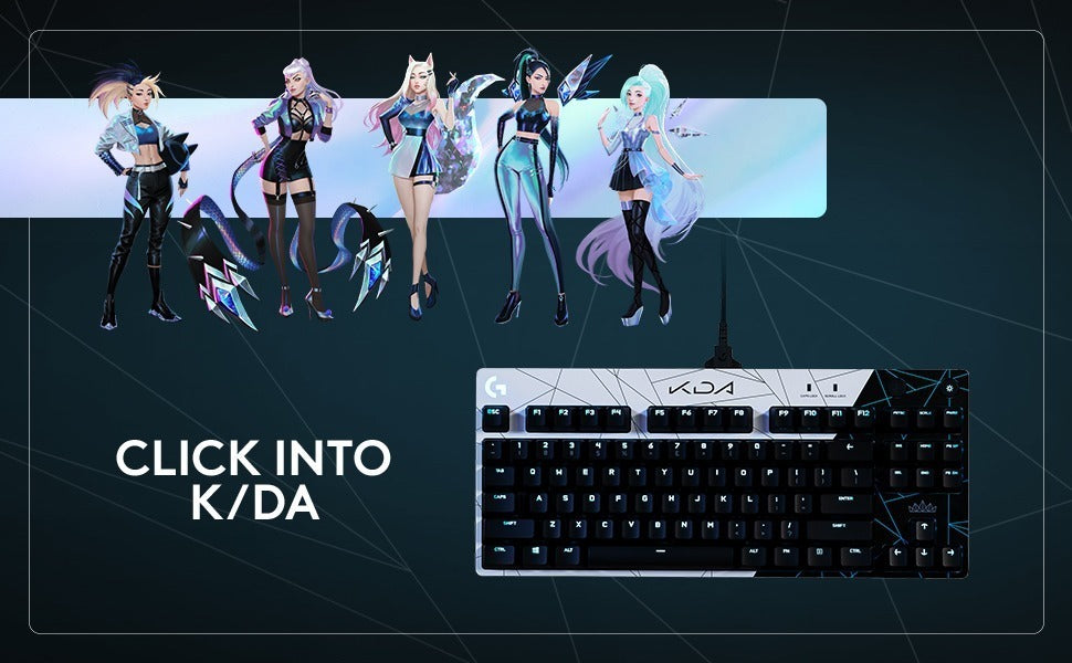 Teclado Gamer Mecanico Logitech Serie G Pro K/da Rgb Lol Negro – imagen 6