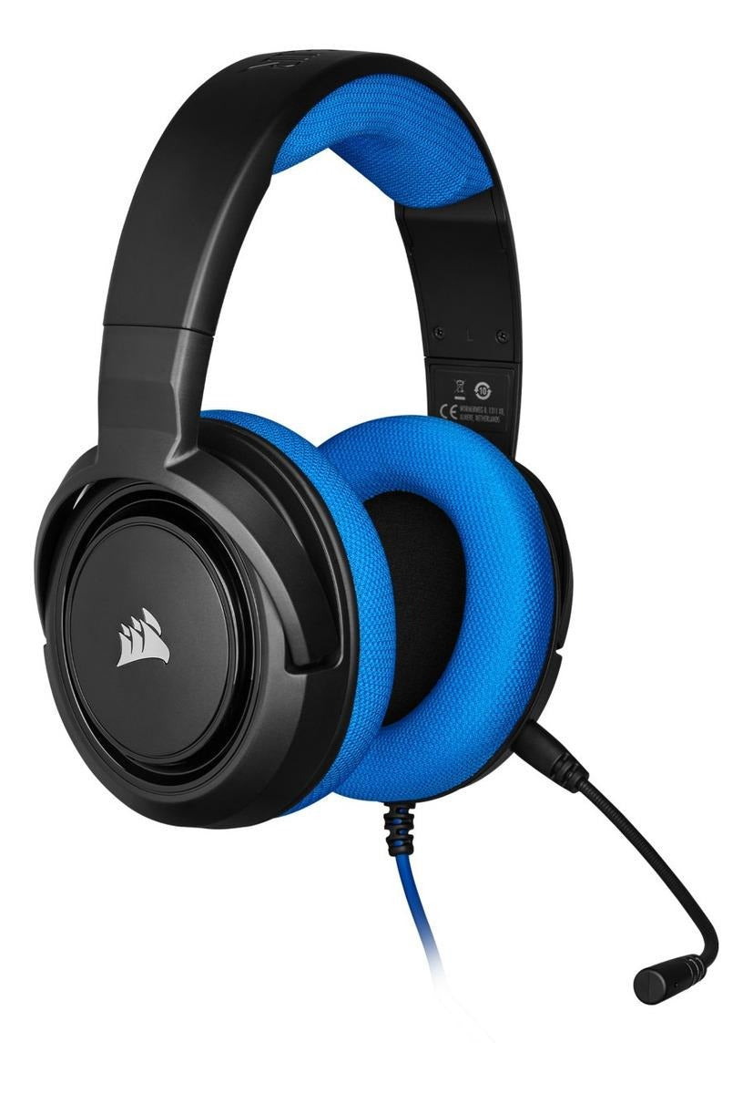 Audifonos Gamer Corsair Hs35 Pc Ps5 Xbox Switch Negro Azul – imagen 4