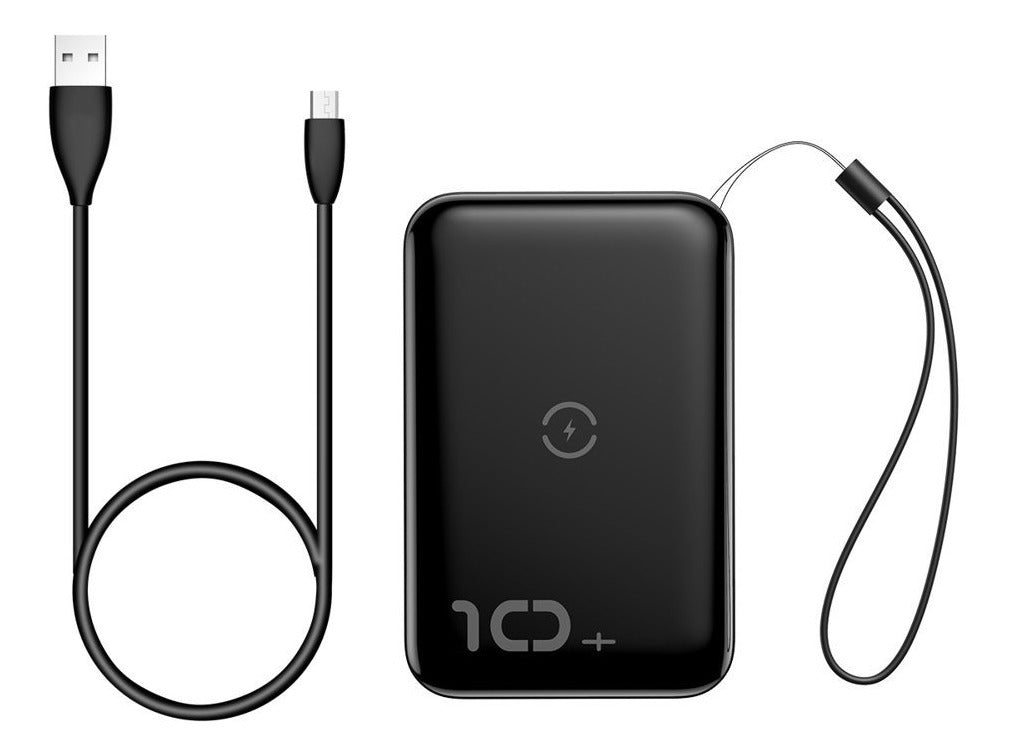 Batería Externa 10.000 Mah Mini S Qc3.0 Pd Inalámbrica Baseus Negro – imagen 5
