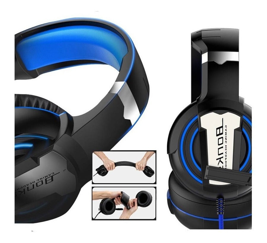 Audifono Gamer Bonks G1 Pc Ps4 Switch Xbox Rojo – imagen 3