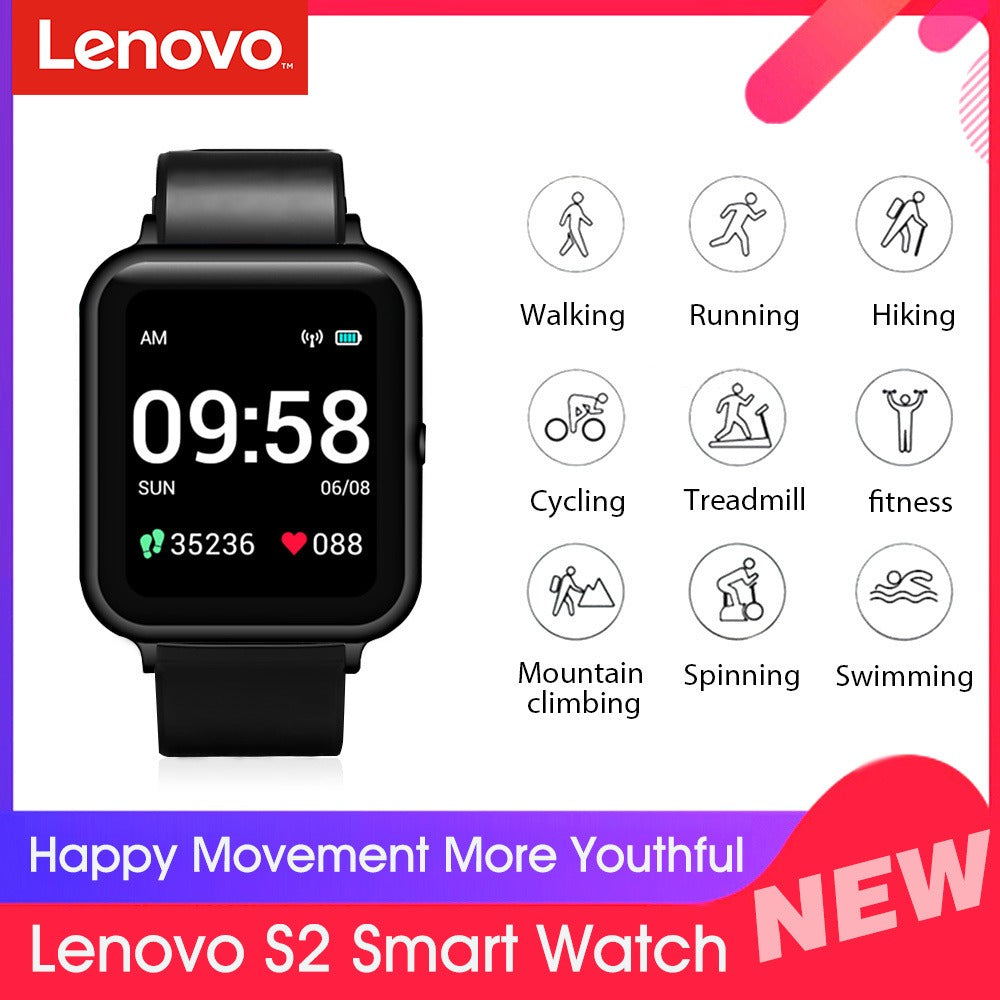 Reloj Smartwatch Lenovo S2 Negro Azul – imagen 2