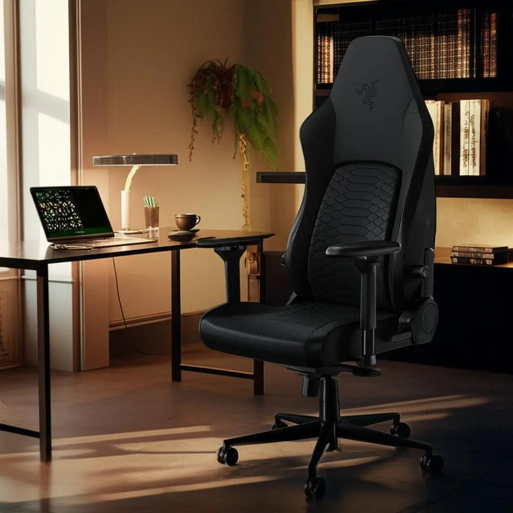 Silla Gamer Profesional Razer Iskur V2 Black Logo Negro – imagen 2