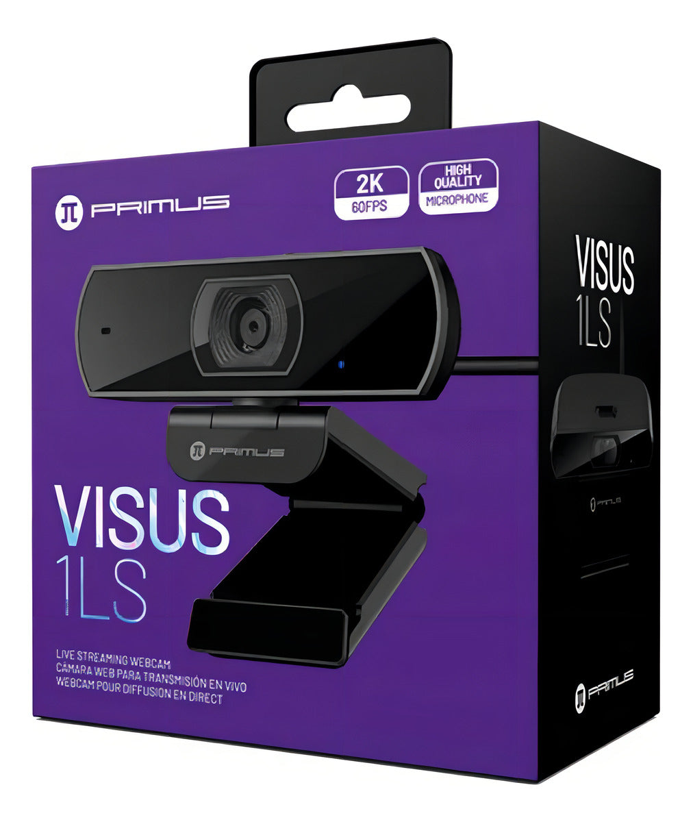 Camara Webcam Gamer Primus Visus1ls Pwc300 2k 60fps Negro – imagen 2