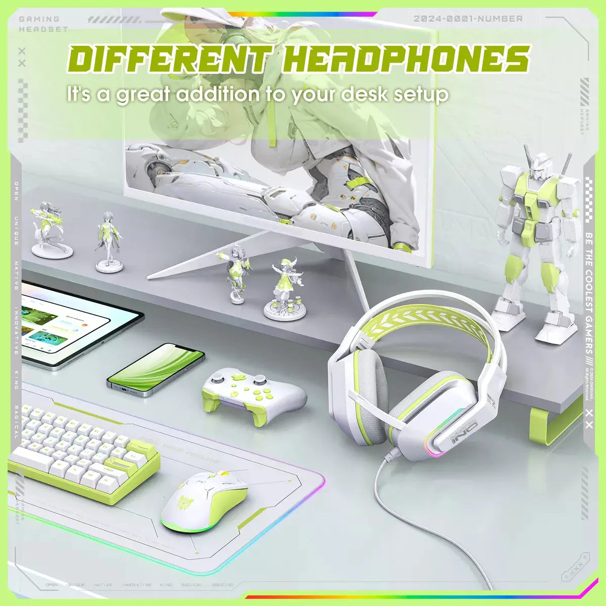 Audifonos Gamer Onikuma X13 Sonido Envolvente Micrófono Rgb Blanco – imagen 2