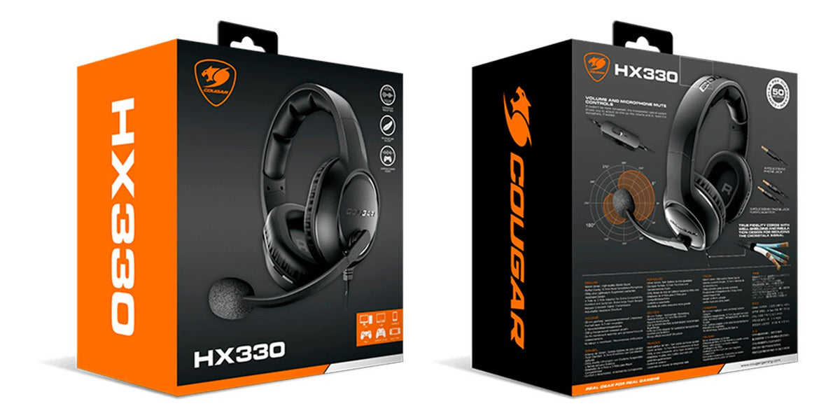 Audifonos Gamer Cougar Hx330 3.5mm Jack Xbox Ps4 Pc Negro – imagen 4