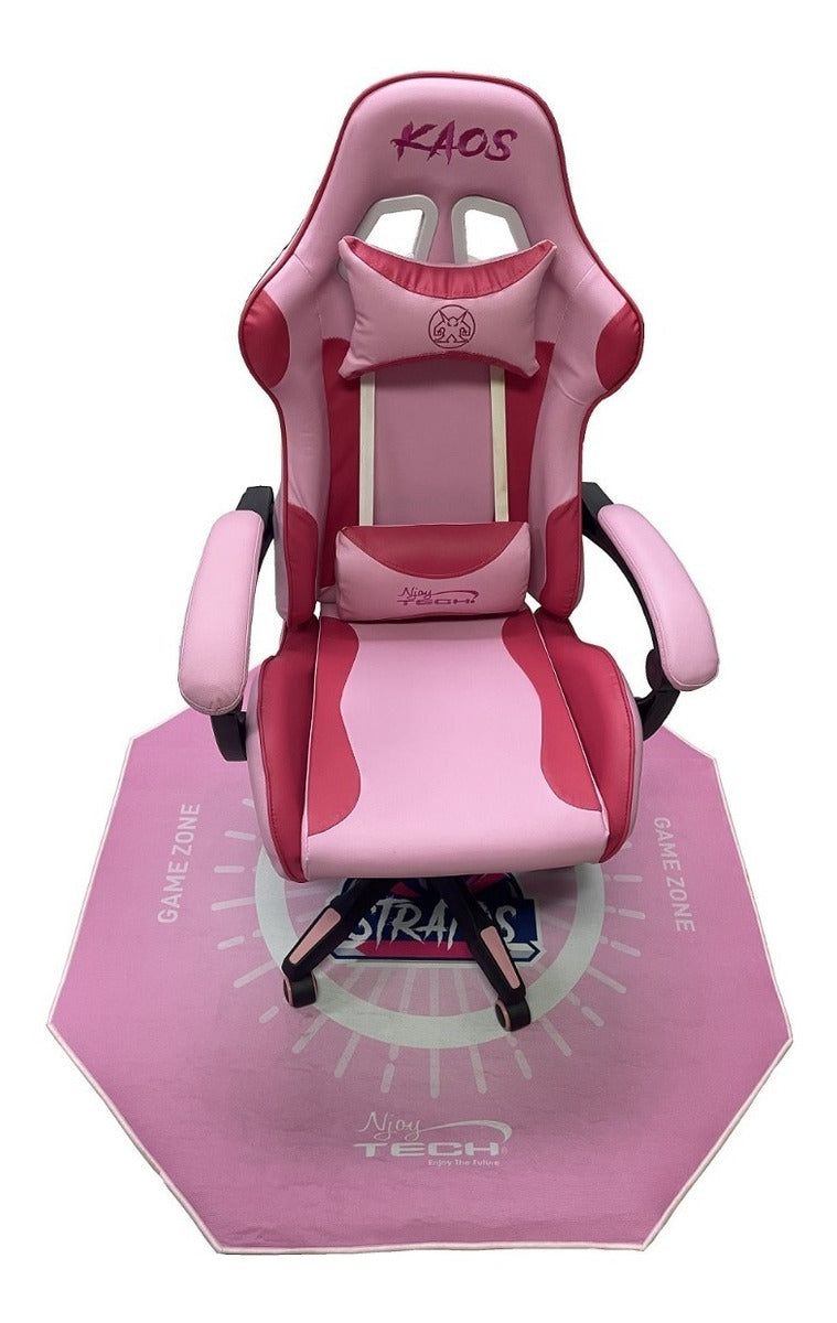 Alfombra Gamer Njoytech Stratos Para Silla Rosada – imagen 2
