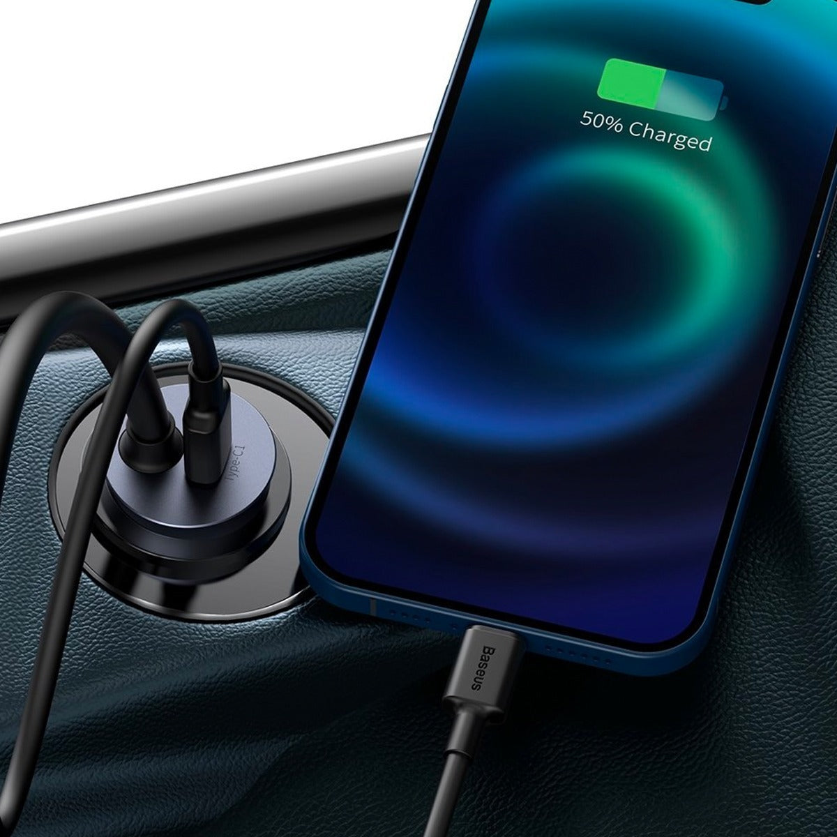 Cargador De Auto Multi Puerto Pps Usb Tipo C 120 W Baseus – imagen 2