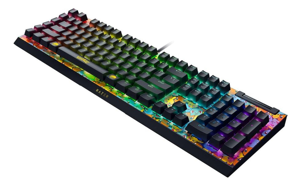 Teclado Gamer Mecanico Razer Blackwidow V4 x Green Rgb Ingles Pokemon – imagen 4