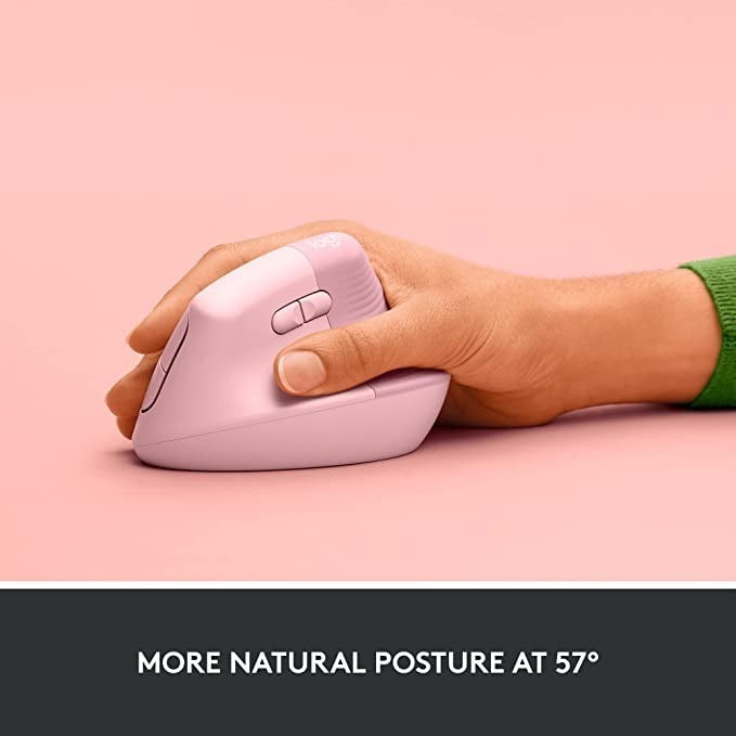 Mouse Bluetooth Logitech Ergonomic Lift Vertical Rosado – imagen 4
